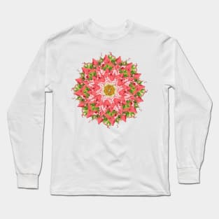 super juicy watermelon mandala Long Sleeve T-Shirt